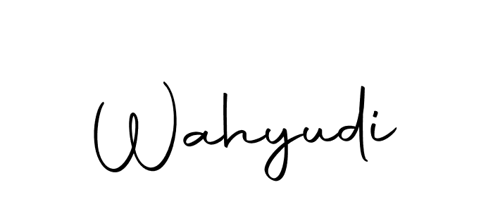 Wahyudi stylish signature style. Best Handwritten Sign (Autography-DOLnW) for my name. Handwritten Signature Collection Ideas for my name Wahyudi. Wahyudi signature style 10 images and pictures png