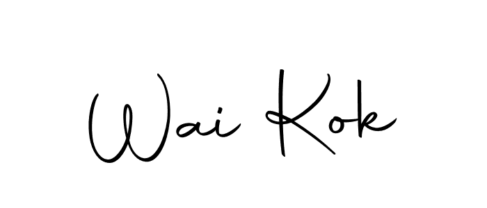 Create a beautiful signature design for name Wai Kok. With this signature (Autography-DOLnW) fonts, you can make a handwritten signature for free. Wai Kok signature style 10 images and pictures png