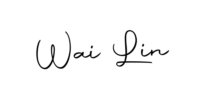 You should practise on your own different ways (Autography-DOLnW) to write your name (Wai Lin) in signature. don't let someone else do it for you. Wai Lin signature style 10 images and pictures png