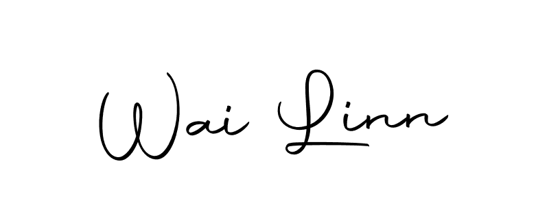 The best way (Autography-DOLnW) to make a short signature is to pick only two or three words in your name. The name Wai Linn include a total of six letters. For converting this name. Wai Linn signature style 10 images and pictures png