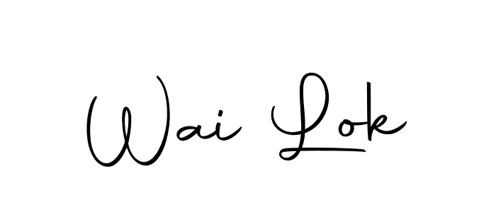 Wai Lok stylish signature style. Best Handwritten Sign (Autography-DOLnW) for my name. Handwritten Signature Collection Ideas for my name Wai Lok. Wai Lok signature style 10 images and pictures png