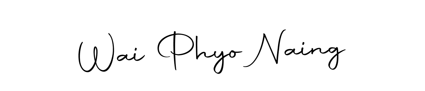 You should practise on your own different ways (Autography-DOLnW) to write your name (Wai Phyo Naing) in signature. don't let someone else do it for you. Wai Phyo Naing signature style 10 images and pictures png