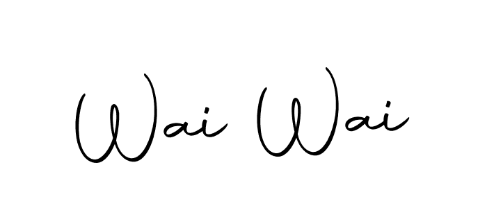 You should practise on your own different ways (Autography-DOLnW) to write your name (Wai Wai) in signature. don't let someone else do it for you. Wai Wai signature style 10 images and pictures png