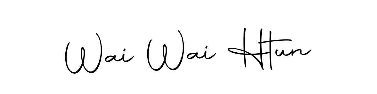 Also we have Wai Wai Htun name is the best signature style. Create professional handwritten signature collection using Autography-DOLnW autograph style. Wai Wai Htun signature style 10 images and pictures png