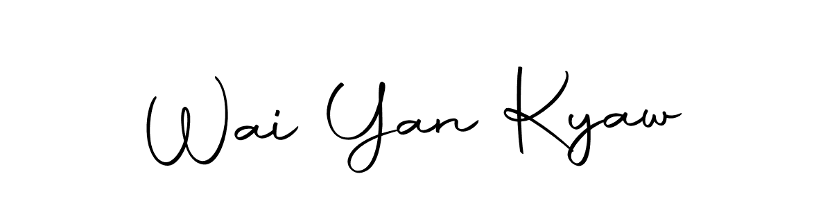 You can use this online signature creator to create a handwritten signature for the name Wai Yan Kyaw. This is the best online autograph maker. Wai Yan Kyaw signature style 10 images and pictures png