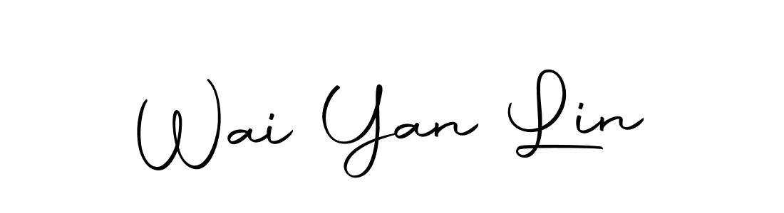 Wai Yan Lin stylish signature style. Best Handwritten Sign (Autography-DOLnW) for my name. Handwritten Signature Collection Ideas for my name Wai Yan Lin. Wai Yan Lin signature style 10 images and pictures png