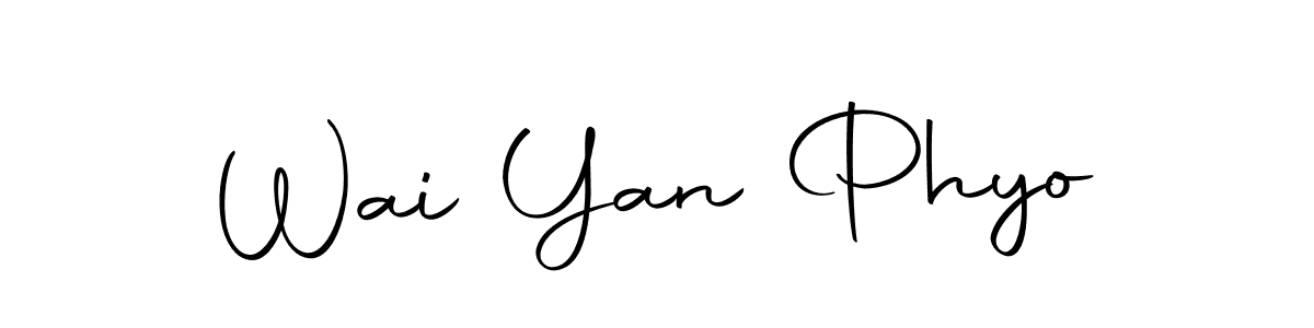 Use a signature maker to create a handwritten signature online. With this signature software, you can design (Autography-DOLnW) your own signature for name Wai Yan Phyo. Wai Yan Phyo signature style 10 images and pictures png