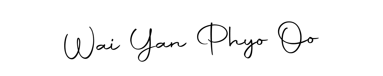 The best way (Autography-DOLnW) to make a short signature is to pick only two or three words in your name. The name Wai Yan Phyo Oo include a total of six letters. For converting this name. Wai Yan Phyo Oo signature style 10 images and pictures png