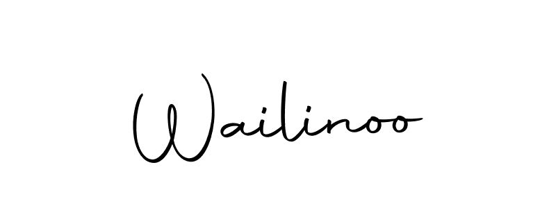 How to make Wailinoo signature? Autography-DOLnW is a professional autograph style. Create handwritten signature for Wailinoo name. Wailinoo signature style 10 images and pictures png