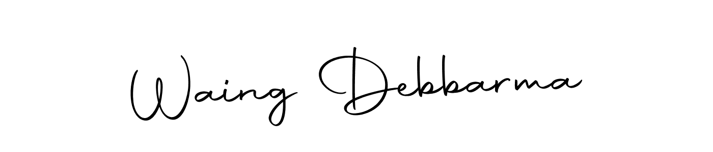 Design your own signature with our free online signature maker. With this signature software, you can create a handwritten (Autography-DOLnW) signature for name Waing Debbarma. Waing Debbarma signature style 10 images and pictures png