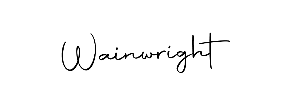 Create a beautiful signature design for name Wainwright. With this signature (Autography-DOLnW) fonts, you can make a handwritten signature for free. Wainwright signature style 10 images and pictures png
