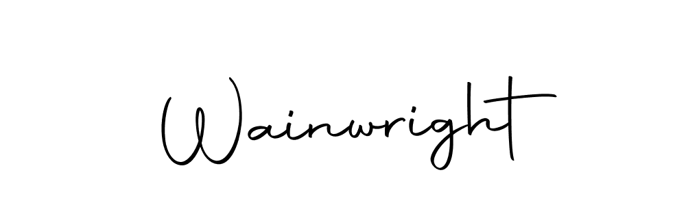 You should practise on your own different ways (Autography-DOLnW) to write your name (Wainwright) in signature. don't let someone else do it for you. Wainwright signature style 10 images and pictures png