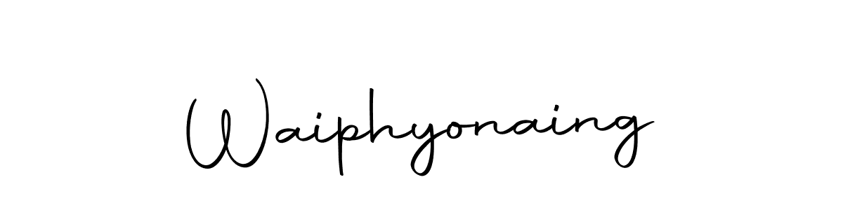 Create a beautiful signature design for name Waiphyonaing. With this signature (Autography-DOLnW) fonts, you can make a handwritten signature for free. Waiphyonaing signature style 10 images and pictures png