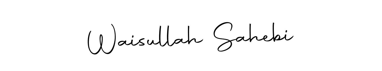 Here are the top 10 professional signature styles for the name Waisullah Sahebi. These are the best autograph styles you can use for your name. Waisullah Sahebi signature style 10 images and pictures png
