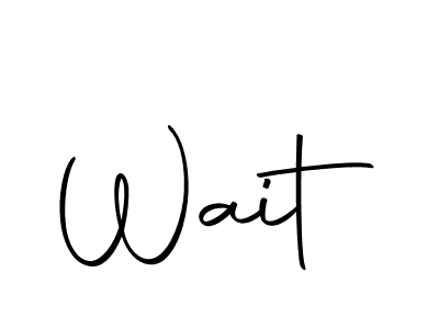 How to make Wait signature? Autography-DOLnW is a professional autograph style. Create handwritten signature for Wait name. Wait signature style 10 images and pictures png