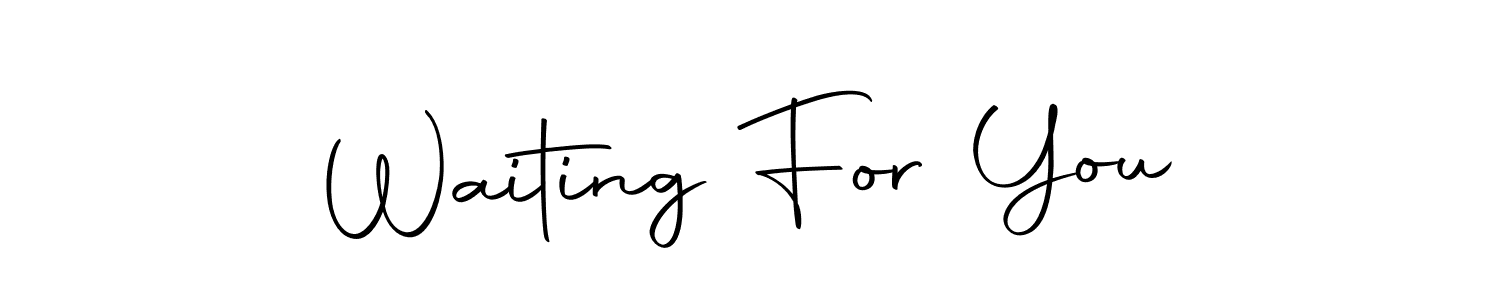 Use a signature maker to create a handwritten signature online. With this signature software, you can design (Autography-DOLnW) your own signature for name Waiting For You. Waiting For You signature style 10 images and pictures png
