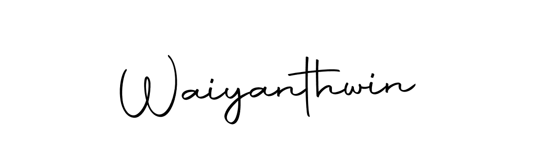 Design your own signature with our free online signature maker. With this signature software, you can create a handwritten (Autography-DOLnW) signature for name Waiyanthwin. Waiyanthwin signature style 10 images and pictures png