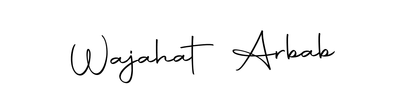 Design your own signature with our free online signature maker. With this signature software, you can create a handwritten (Autography-DOLnW) signature for name Wajahat Arbab. Wajahat Arbab signature style 10 images and pictures png