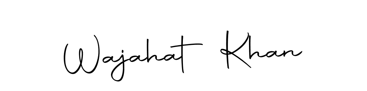 Use a signature maker to create a handwritten signature online. With this signature software, you can design (Autography-DOLnW) your own signature for name Wajahat Khan. Wajahat Khan signature style 10 images and pictures png