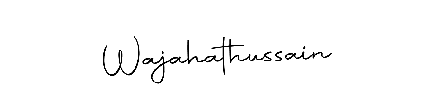 The best way (Autography-DOLnW) to make a short signature is to pick only two or three words in your name. The name Wajahathussain include a total of six letters. For converting this name. Wajahathussain signature style 10 images and pictures png