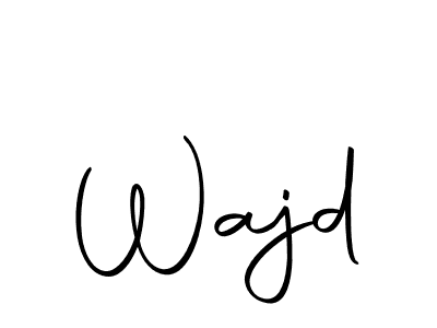 The best way (Autography-DOLnW) to make a short signature is to pick only two or three words in your name. The name Wajd include a total of six letters. For converting this name. Wajd signature style 10 images and pictures png