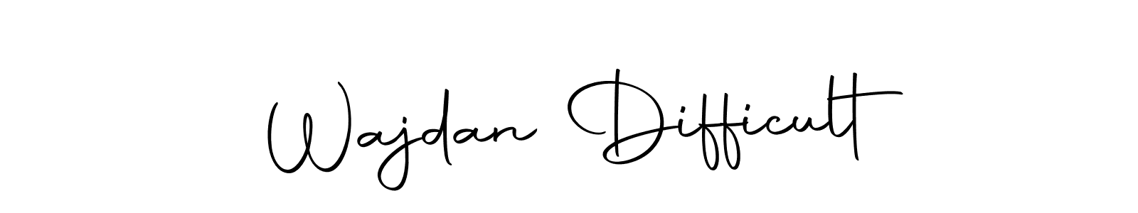 Also You can easily find your signature by using the search form. We will create Wajdan Difficult name handwritten signature images for you free of cost using Autography-DOLnW sign style. Wajdan Difficult signature style 10 images and pictures png