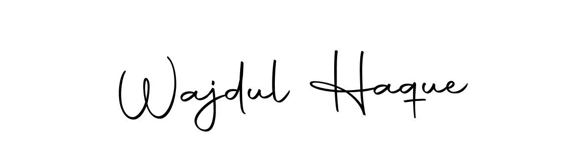 Design your own signature with our free online signature maker. With this signature software, you can create a handwritten (Autography-DOLnW) signature for name Wajdul Haque. Wajdul Haque signature style 10 images and pictures png