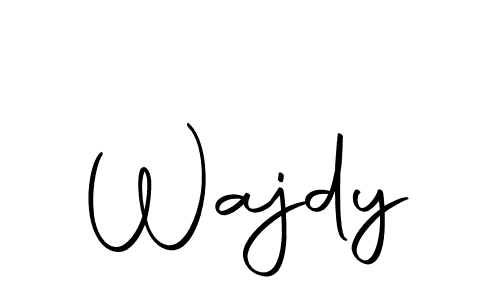 How to make Wajdy signature? Autography-DOLnW is a professional autograph style. Create handwritten signature for Wajdy name. Wajdy signature style 10 images and pictures png