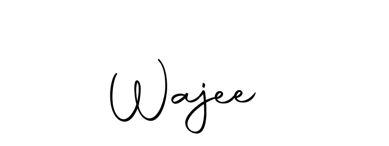 The best way (Autography-DOLnW) to make a short signature is to pick only two or three words in your name. The name Wajee❤ include a total of six letters. For converting this name. Wajee❤ signature style 10 images and pictures png