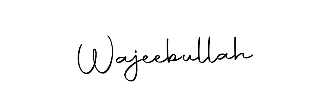 How to make Wajeebullah name signature. Use Autography-DOLnW style for creating short signs online. This is the latest handwritten sign. Wajeebullah signature style 10 images and pictures png