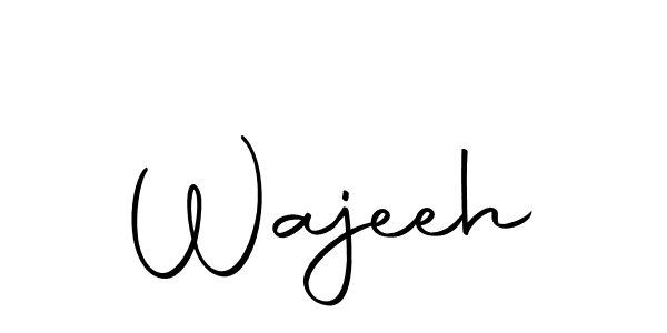 Design your own signature with our free online signature maker. With this signature software, you can create a handwritten (Autography-DOLnW) signature for name Wajeeh. Wajeeh signature style 10 images and pictures png
