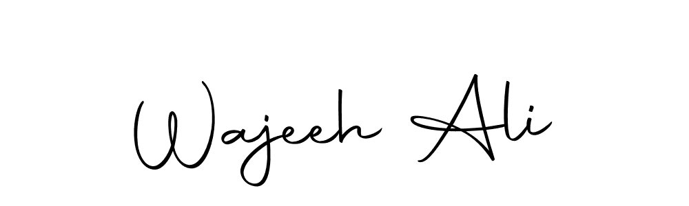 if you are searching for the best signature style for your name Wajeeh Ali. so please give up your signature search. here we have designed multiple signature styles  using Autography-DOLnW. Wajeeh Ali signature style 10 images and pictures png