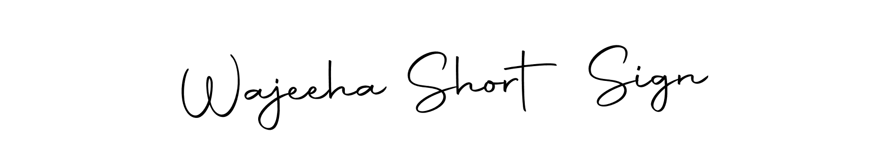 Make a short Wajeeha Short Sign signature style. Manage your documents anywhere anytime using Autography-DOLnW. Create and add eSignatures, submit forms, share and send files easily. Wajeeha Short Sign signature style 10 images and pictures png