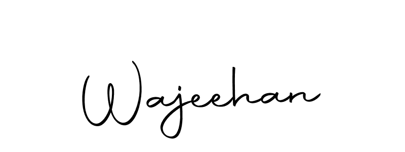 Use a signature maker to create a handwritten signature online. With this signature software, you can design (Autography-DOLnW) your own signature for name Wajeehan. Wajeehan signature style 10 images and pictures png