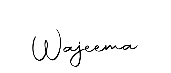 Use a signature maker to create a handwritten signature online. With this signature software, you can design (Autography-DOLnW) your own signature for name Wajeema. Wajeema signature style 10 images and pictures png