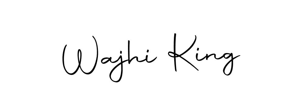 You can use this online signature creator to create a handwritten signature for the name Wajhi King. This is the best online autograph maker. Wajhi King signature style 10 images and pictures png