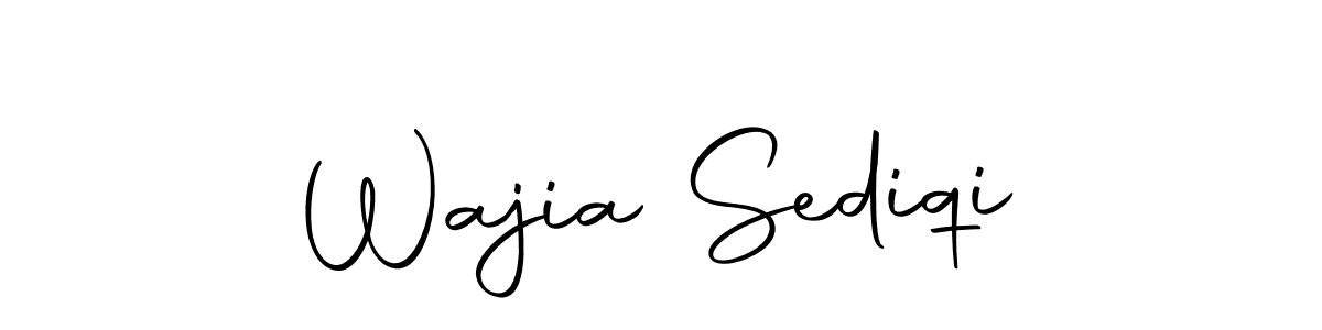Make a beautiful signature design for name Wajia Sediqi. With this signature (Autography-DOLnW) style, you can create a handwritten signature for free. Wajia Sediqi signature style 10 images and pictures png