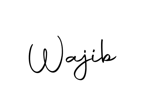 Create a beautiful signature design for name Wajib. With this signature (Autography-DOLnW) fonts, you can make a handwritten signature for free. Wajib signature style 10 images and pictures png