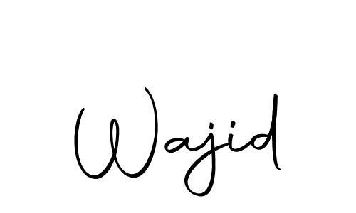 Make a beautiful signature design for name Wajid. Use this online signature maker to create a handwritten signature for free. Wajid signature style 10 images and pictures png