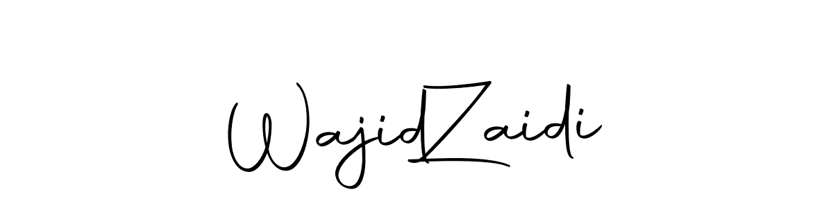 Design your own signature with our free online signature maker. With this signature software, you can create a handwritten (Autography-DOLnW) signature for name Wajid  Zaidi. Wajid  Zaidi signature style 10 images and pictures png