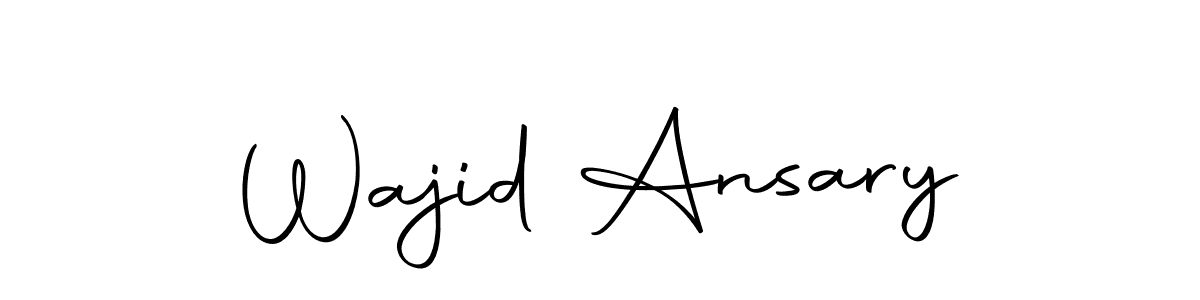 Design your own signature with our free online signature maker. With this signature software, you can create a handwritten (Autography-DOLnW) signature for name Wajid Ansary. Wajid Ansary signature style 10 images and pictures png