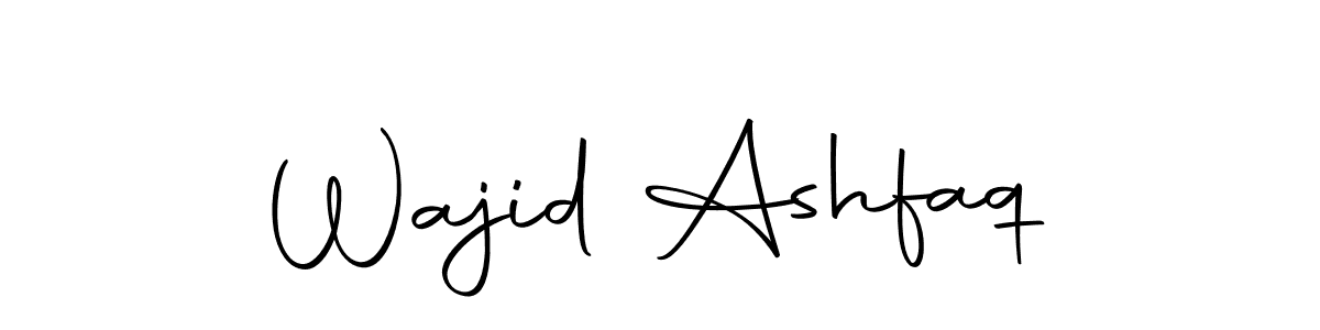 if you are searching for the best signature style for your name Wajid Ashfaq. so please give up your signature search. here we have designed multiple signature styles  using Autography-DOLnW. Wajid Ashfaq signature style 10 images and pictures png