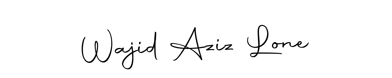 You can use this online signature creator to create a handwritten signature for the name Wajid Aziz Lone. This is the best online autograph maker. Wajid Aziz Lone signature style 10 images and pictures png