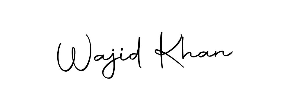 if you are searching for the best signature style for your name Wajid Khan. so please give up your signature search. here we have designed multiple signature styles  using Autography-DOLnW. Wajid Khan signature style 10 images and pictures png