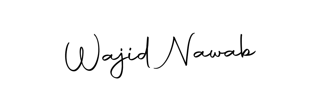 Also we have Wajid Nawab name is the best signature style. Create professional handwritten signature collection using Autography-DOLnW autograph style. Wajid Nawab signature style 10 images and pictures png