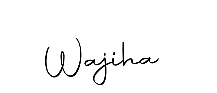 How to make Wajiha  name signature. Use Autography-DOLnW style for creating short signs online. This is the latest handwritten sign. Wajiha  signature style 10 images and pictures png