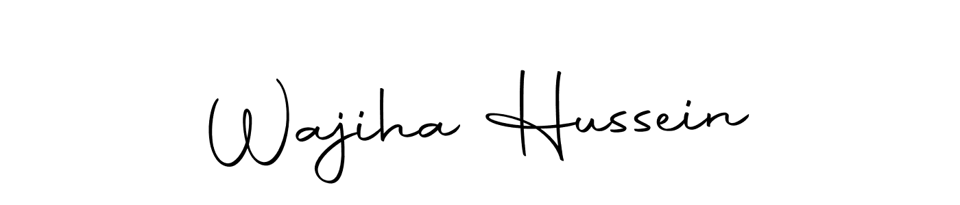 Once you've used our free online signature maker to create your best signature Autography-DOLnW style, it's time to enjoy all of the benefits that Wajiha Hussein name signing documents. Wajiha Hussein signature style 10 images and pictures png