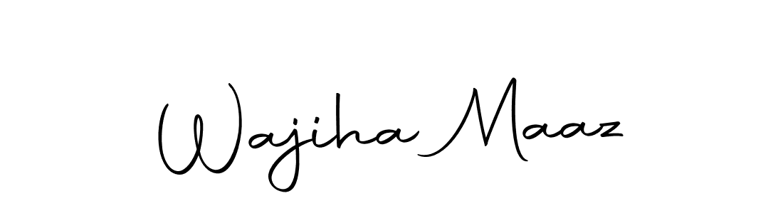 Use a signature maker to create a handwritten signature online. With this signature software, you can design (Autography-DOLnW) your own signature for name Wajiha Maaz. Wajiha Maaz signature style 10 images and pictures png