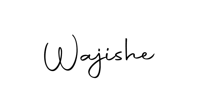 Design your own signature with our free online signature maker. With this signature software, you can create a handwritten (Autography-DOLnW) signature for name Wajishe. Wajishe signature style 10 images and pictures png