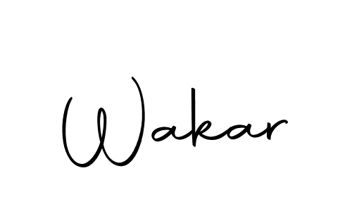 Make a beautiful signature design for name Wakar. Use this online signature maker to create a handwritten signature for free. Wakar signature style 10 images and pictures png